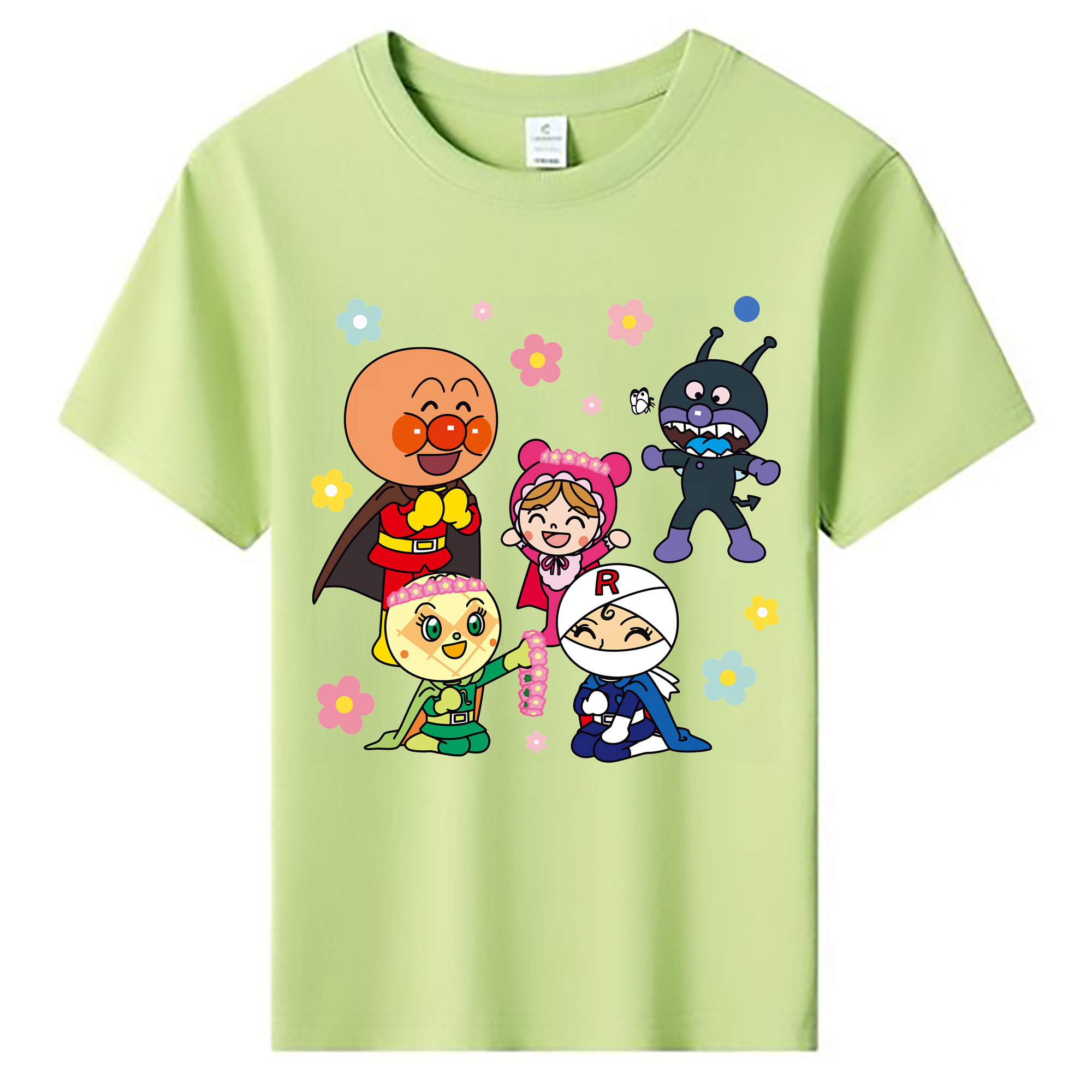 （画像用） アンパンマン Anpanman 綿100％キッズTシャツ（フロントプリント）